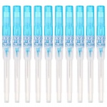 JinYan Piercing Needles 10PCS 22G IV Catheter Needles Kit Piercing for IV Start Kits,Ear Nose Piercing Needles Supply(22G)